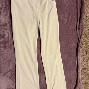 New York & Company White Stretch Bootcut Trousers